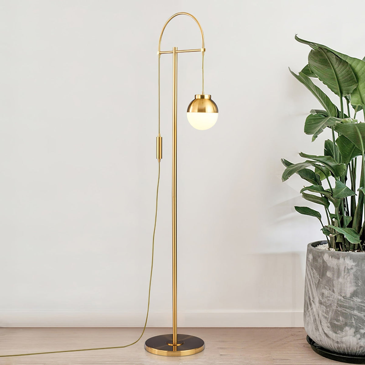 Lunelis Moderne vloerlamp van goud