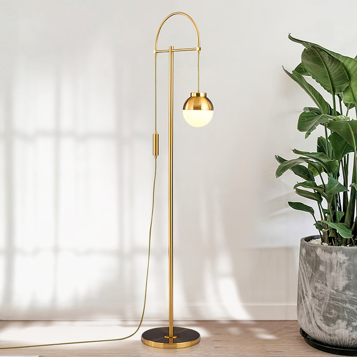 Lunelis Moderne vloerlamp van goud
