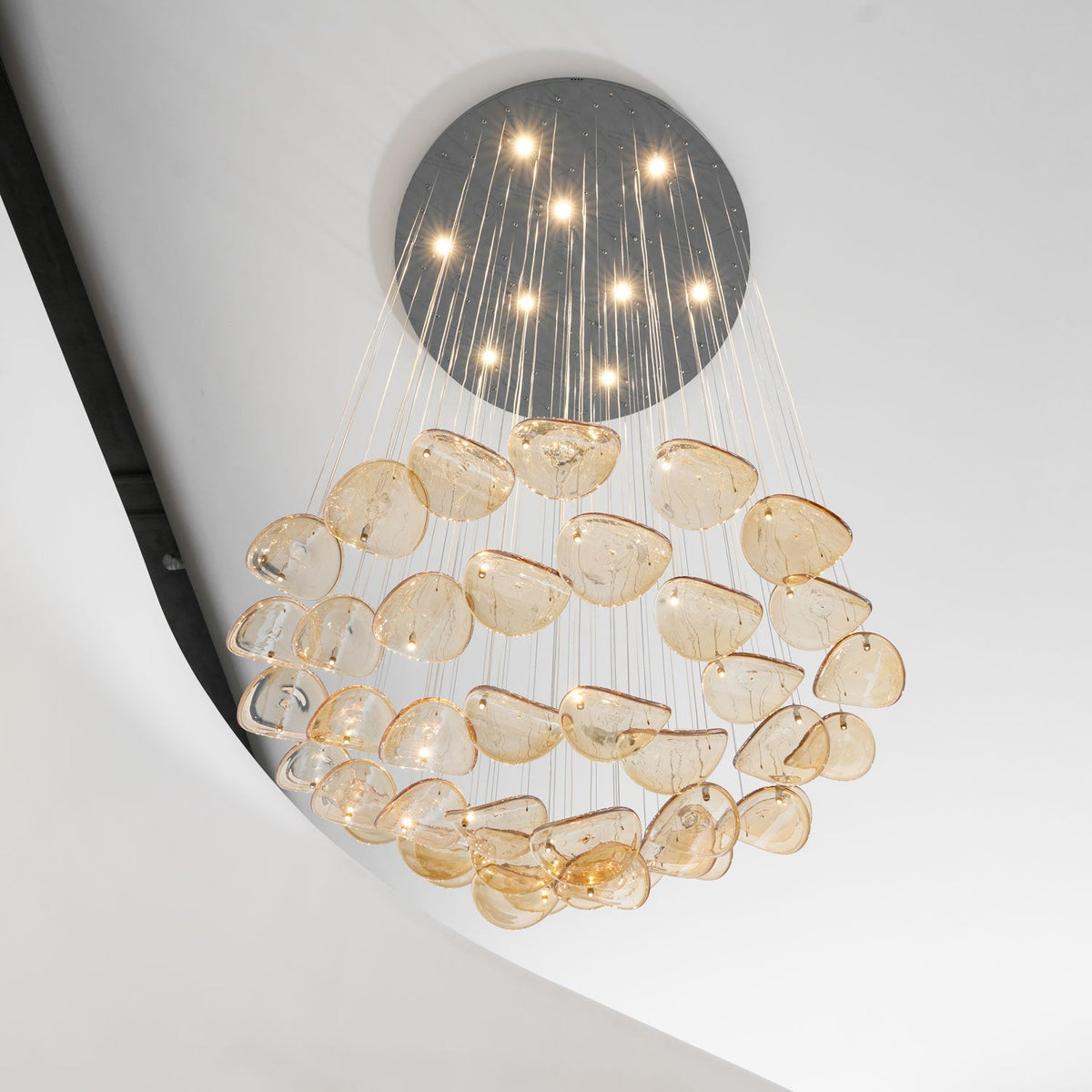 Orinthal Wave Floating Leaf Kroonluchter