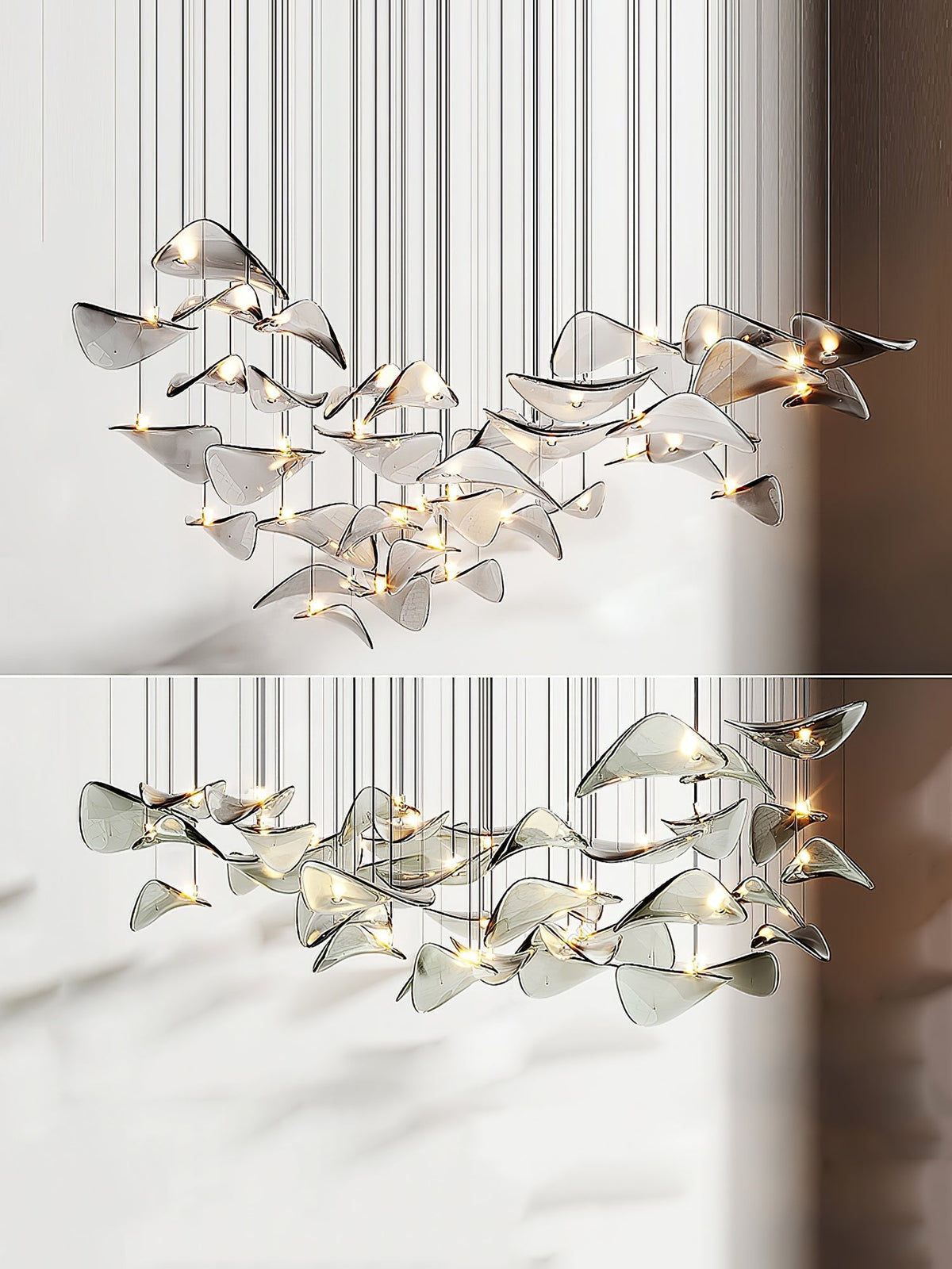 Orinthal Wave Floating Leaf Kroonluchter