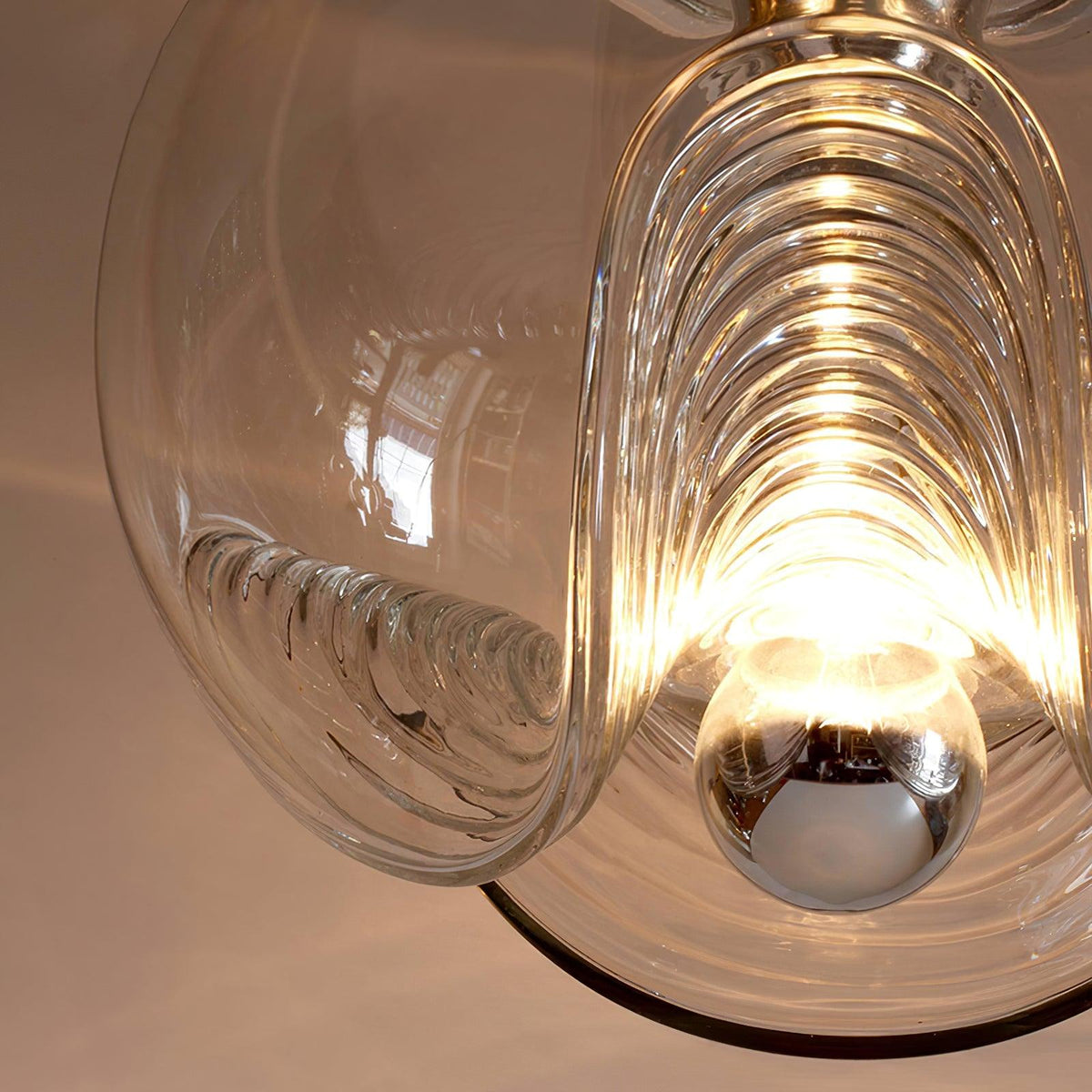 Willa hanglamp glas Golf Mid Century Vintage