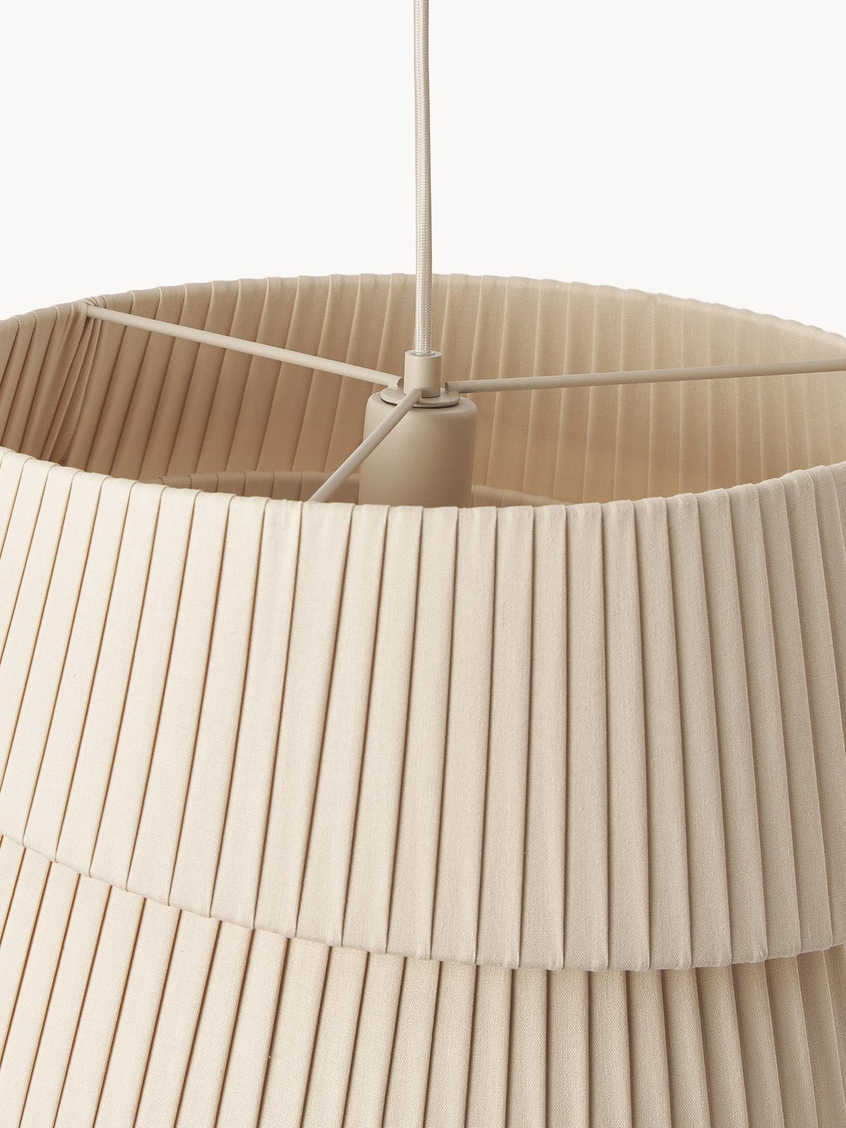 Tocan Stof Scandinavische hanglamp Beige