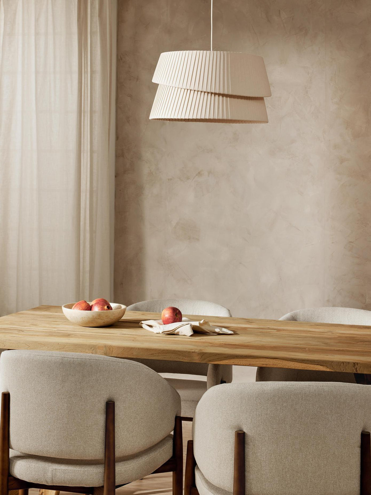 Tocan Stof Scandinavische hanglamp Beige