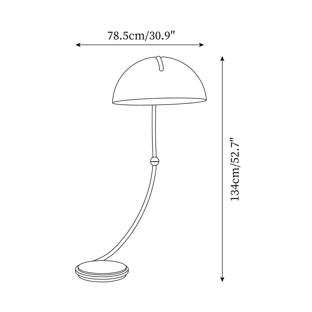 Sweep vloerlamp