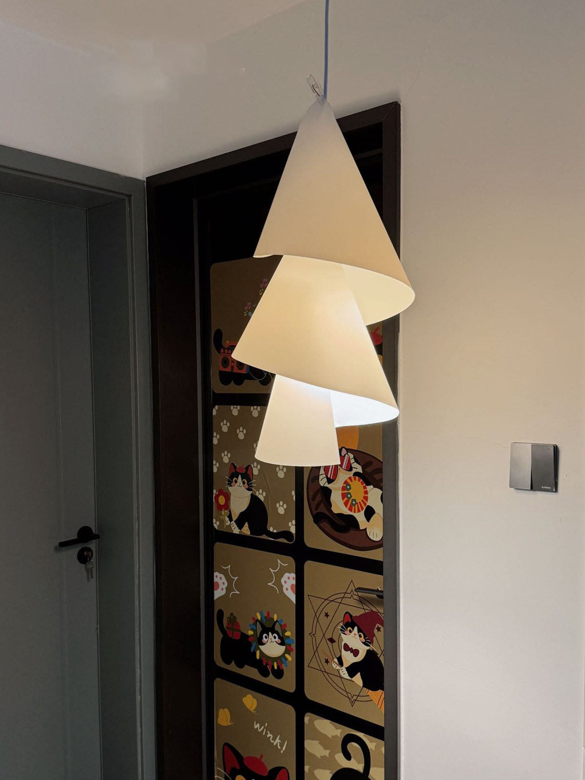 Southvale4 papieren kegel hanglamp