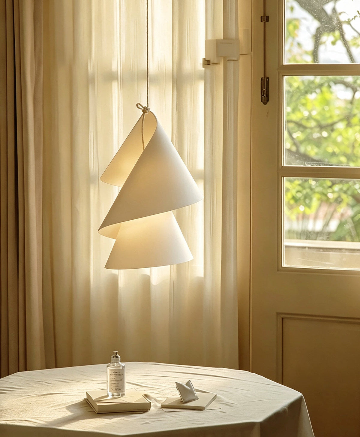 Southvale4 papieren kegel hanglamp