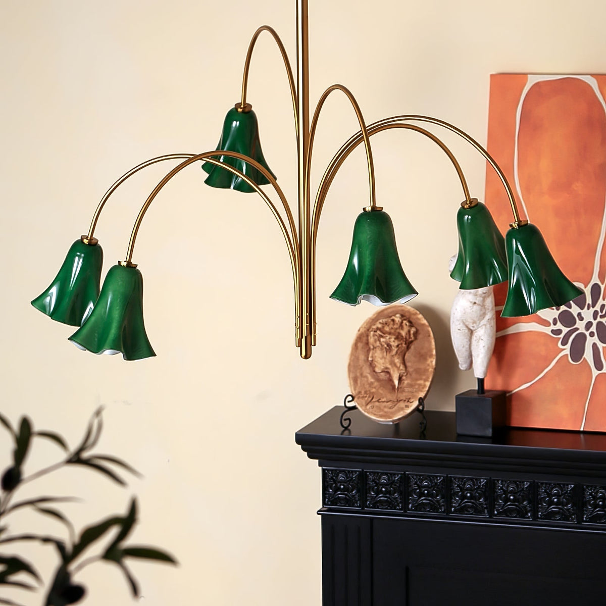 EmeraldBell Kroonluchter van glas