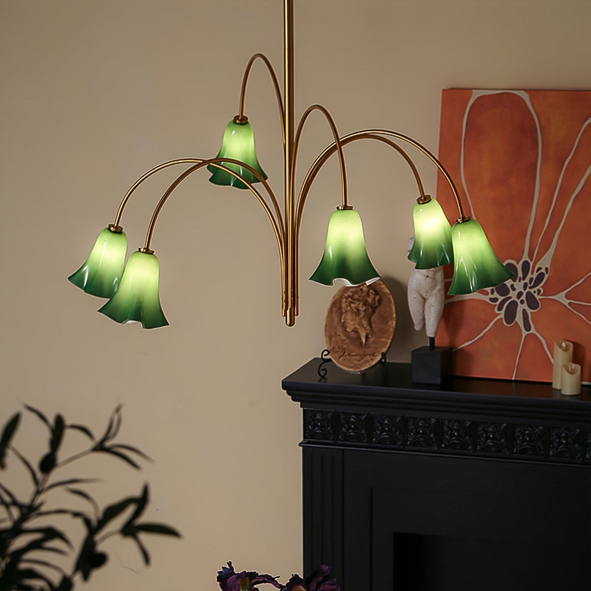 EmeraldBell Kroonluchter van glas