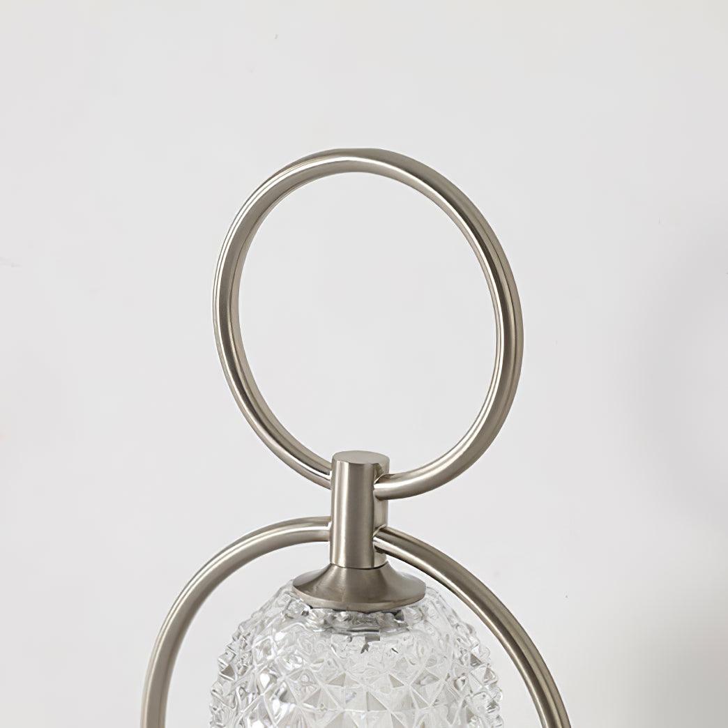 Bell vintage tafellamp met glazen kap