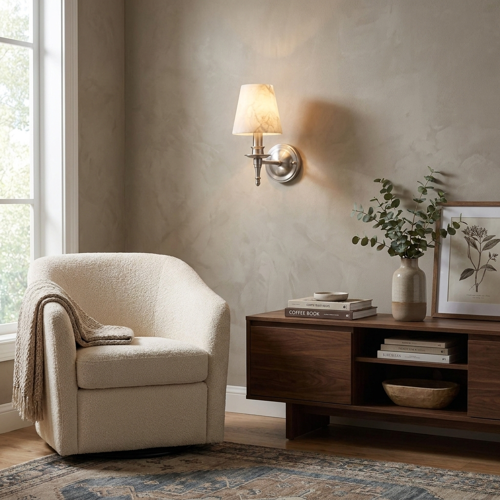 Ashmere albast wandlamp