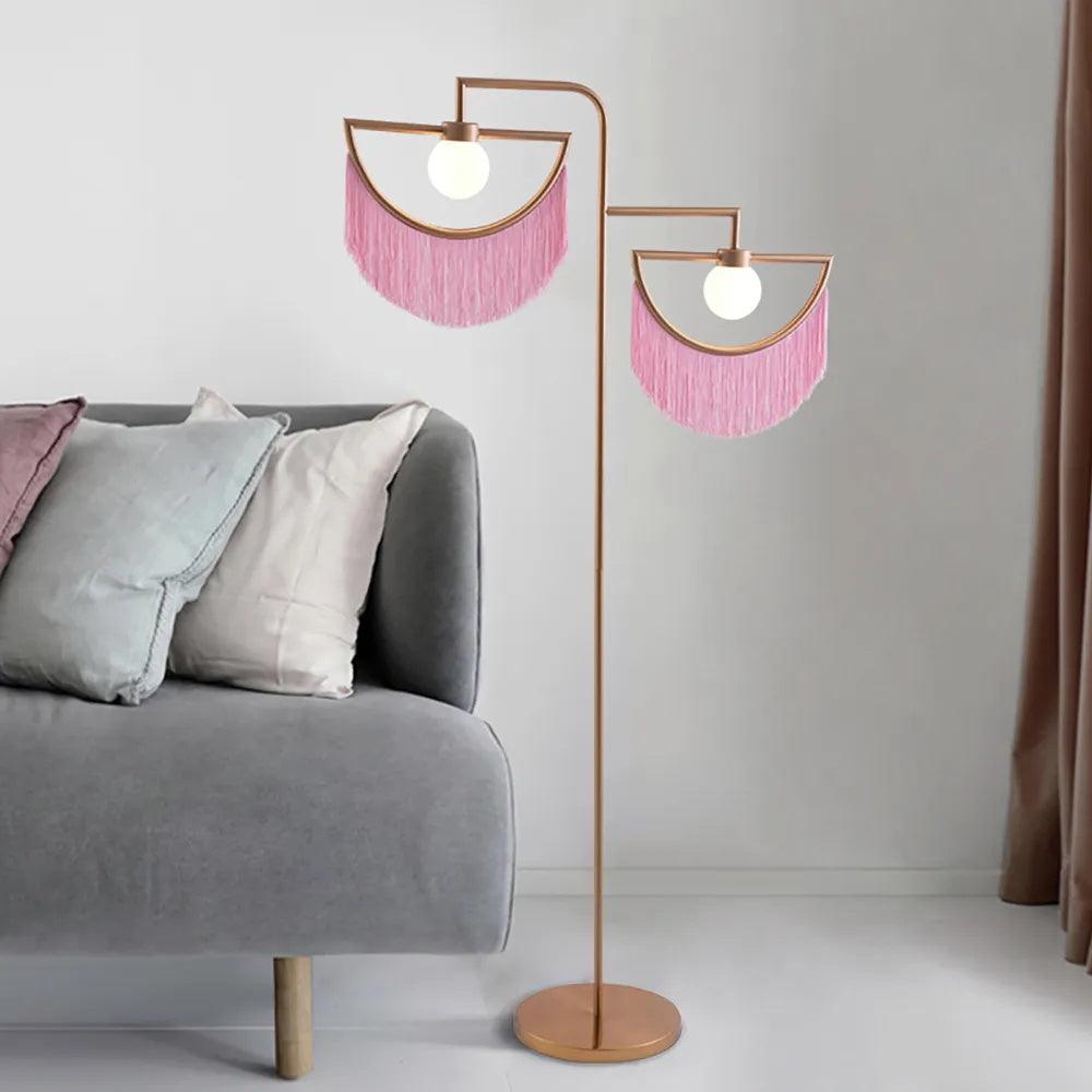 Dexe moderne vloerlamp in roze