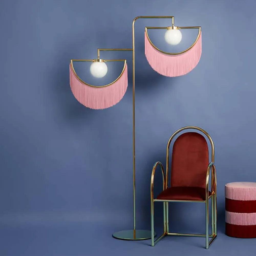 Dexe moderne vloerlamp in roze