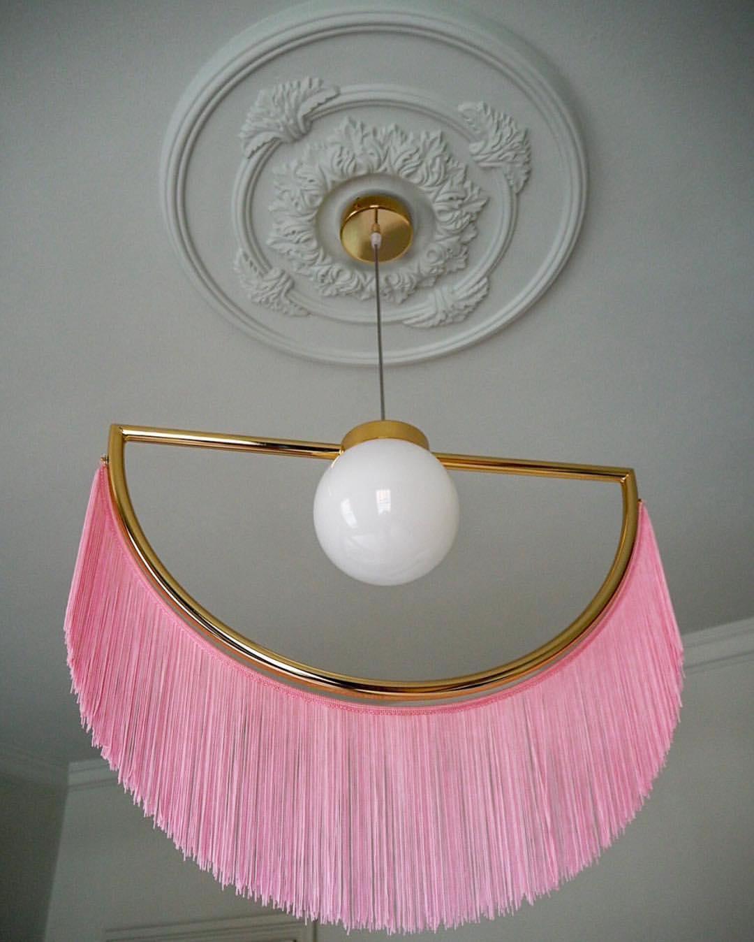 Sirove hanglamp met stoffen franjes bol retro bohemian