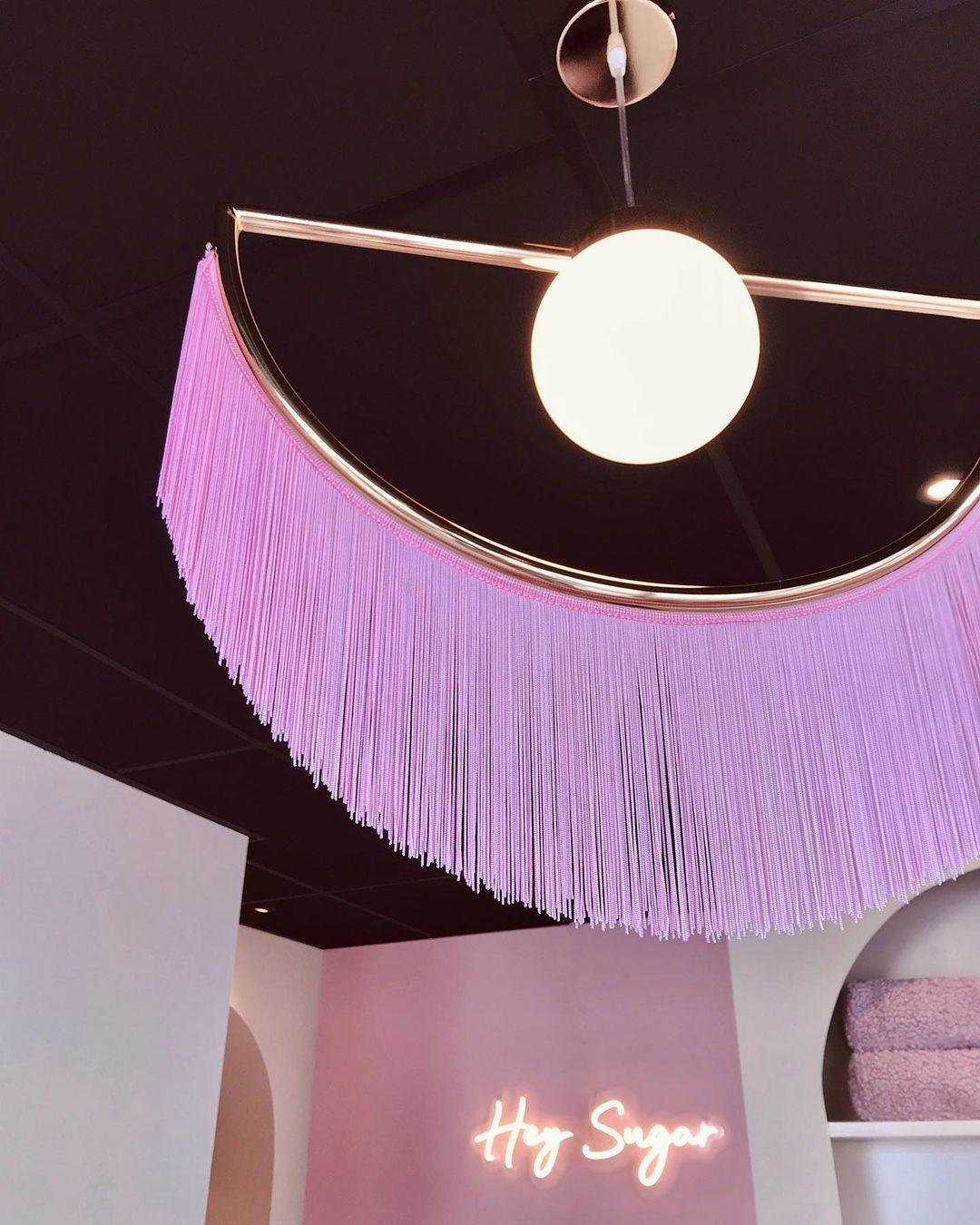Sirove hanglamp met stoffen franjes bol retro bohemian