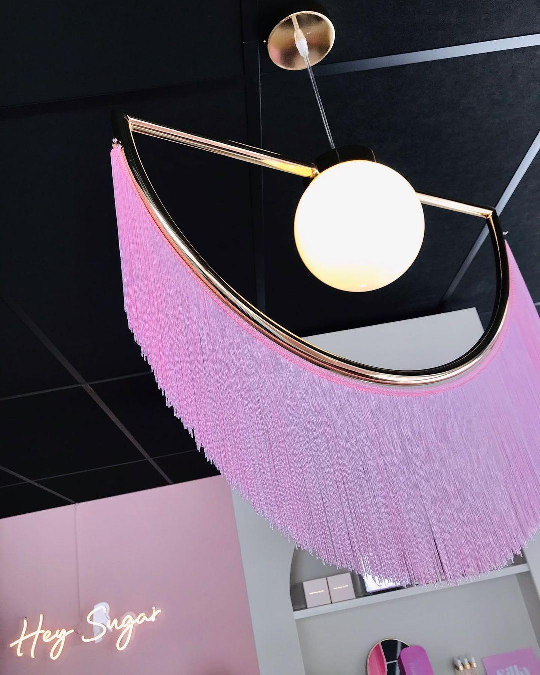 Sirove hanglamp met stoffen franjes bol retro bohemian