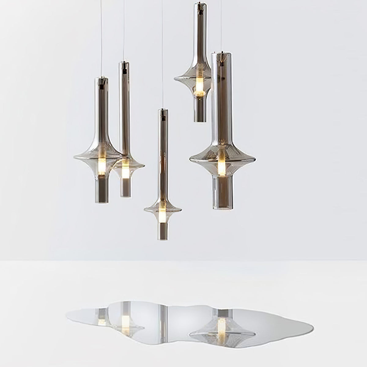 Sarenol glas industriële glamoureus hanglamp