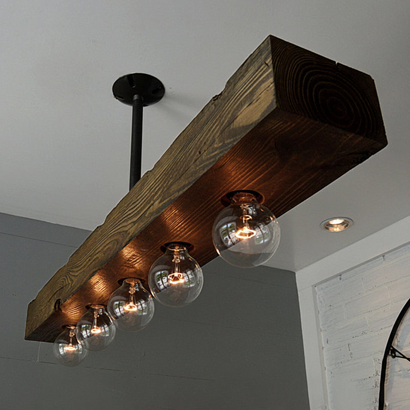 Siraen Kroonluchter van Walnoot Hout