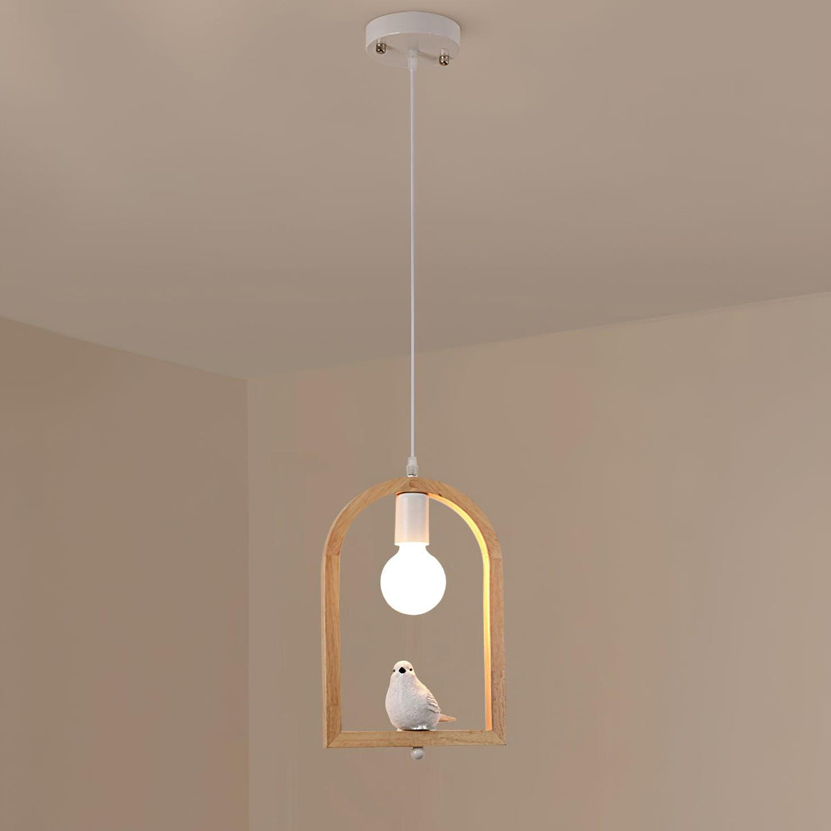 Ceda hanglamp van eiken hout en hars