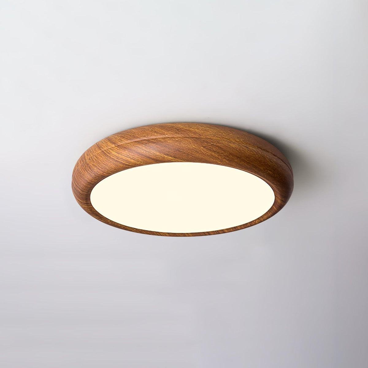 Elda Houten Houtnerf Ronde plafondlamp
