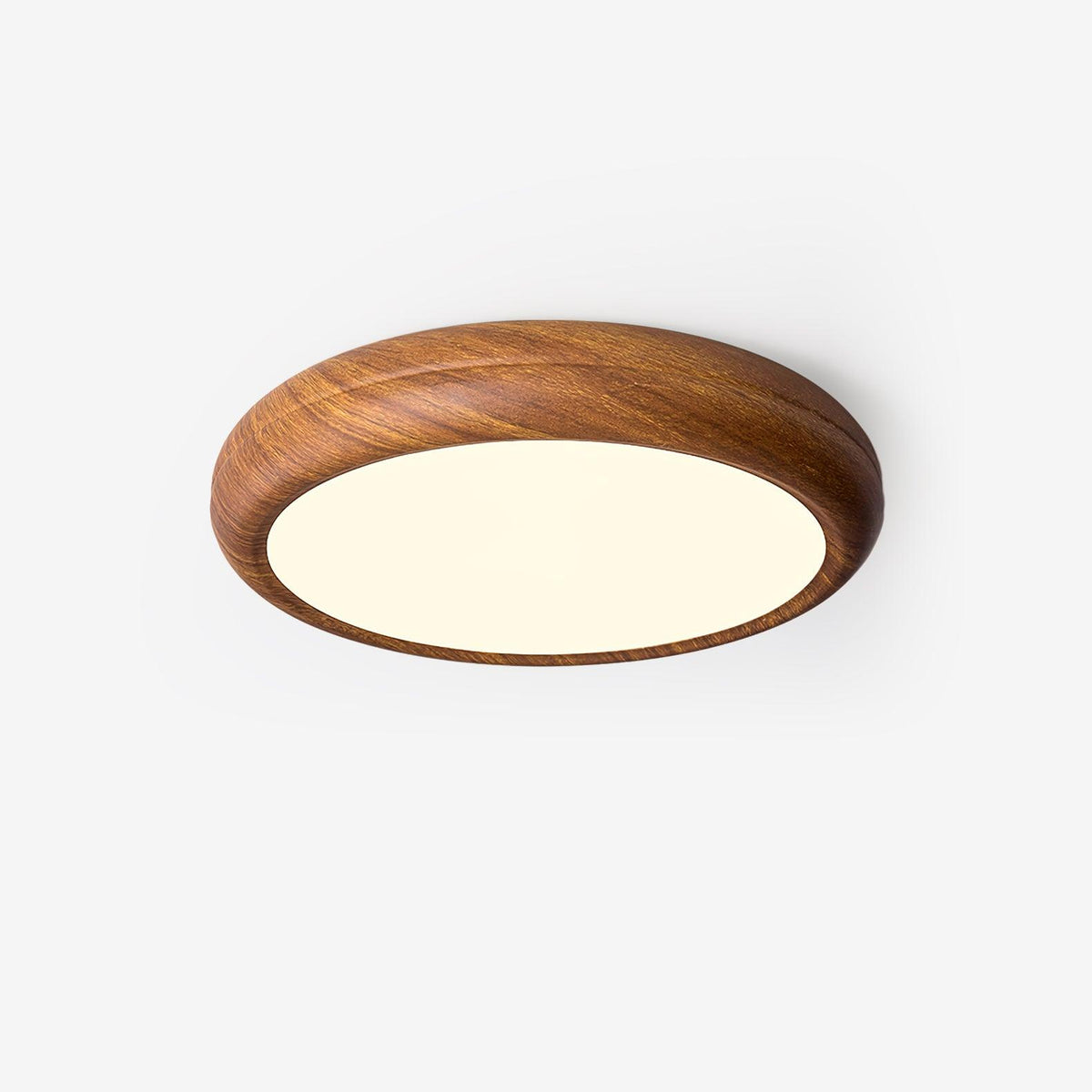 Niralel plafondlamp rond houtnerf acrylaat