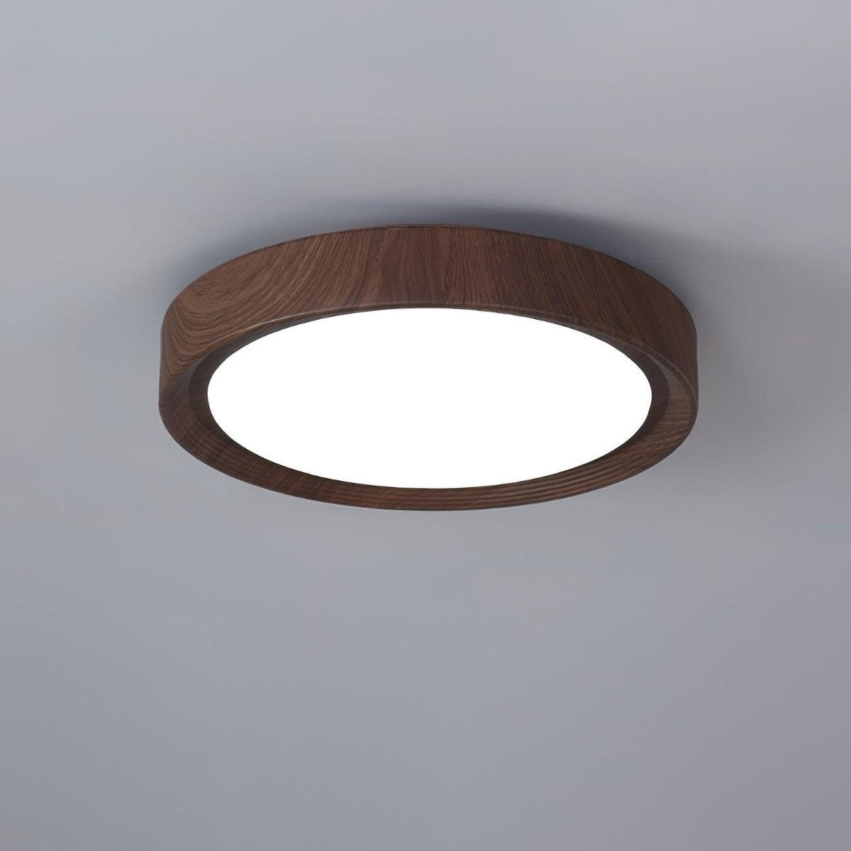 Elda Houten Houtnerf Ronde plafondlamp