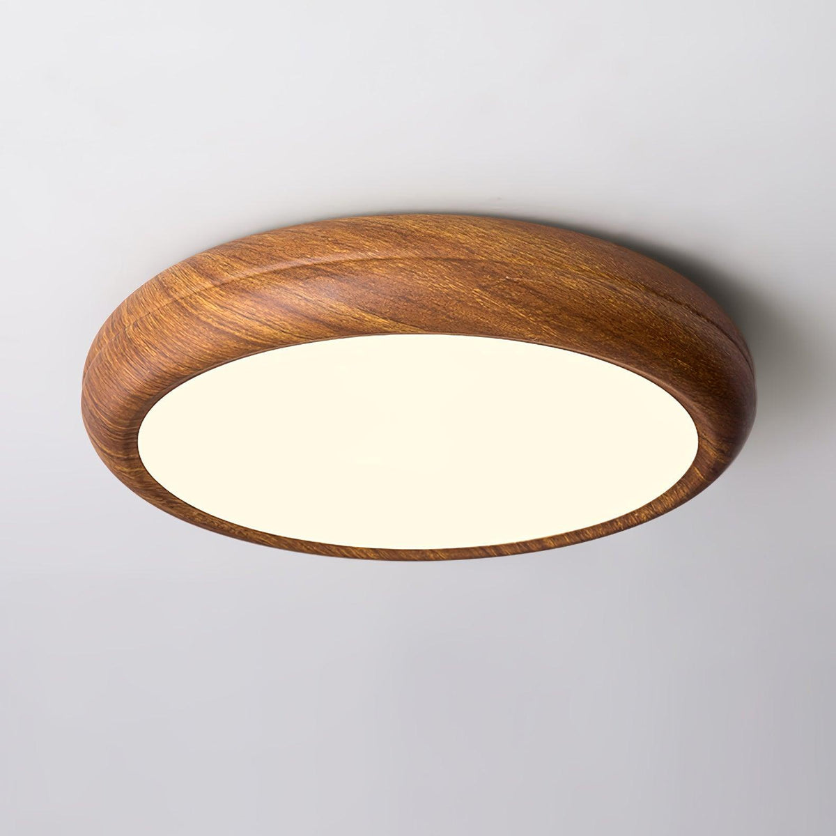 Elda Houten Houtnerf Ronde plafondlamp