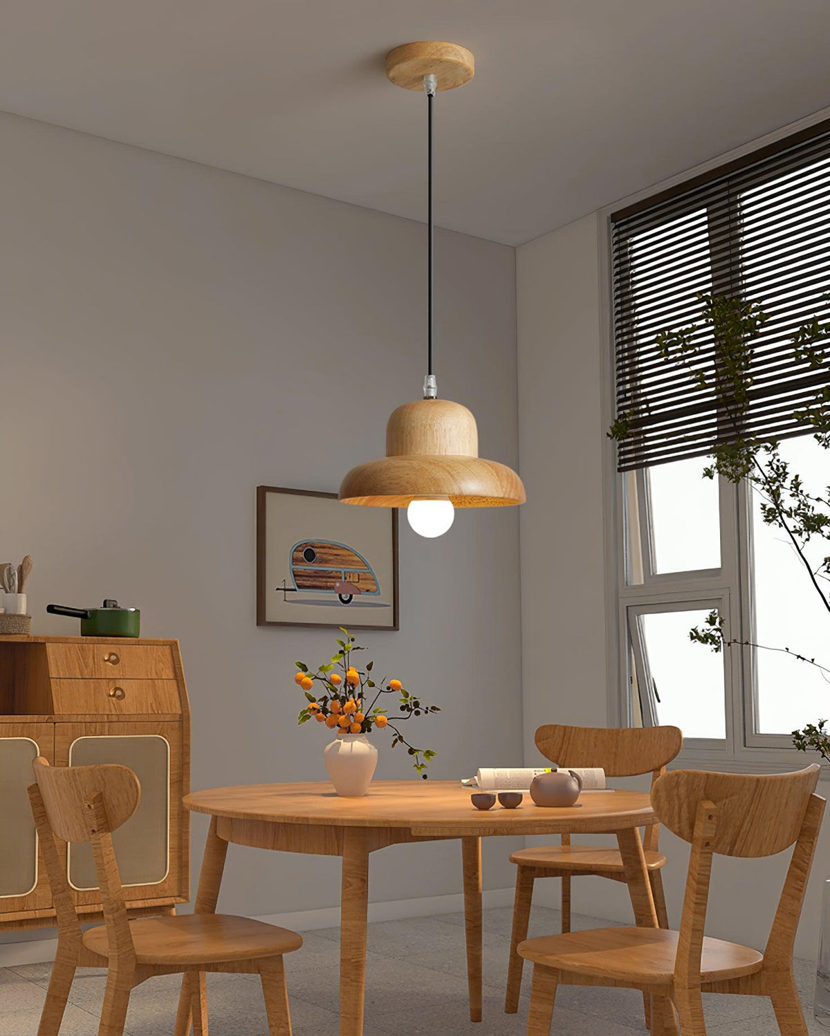 Ida hanglamp van hout