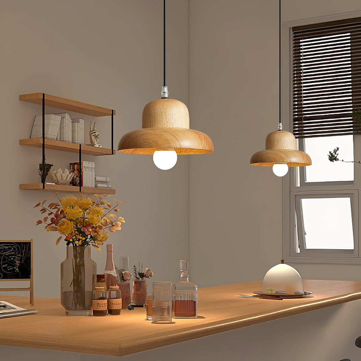 Ida hanglamp van hout
