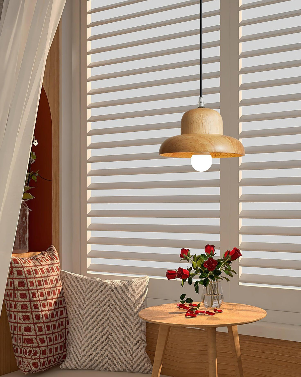 Ida hanglamp van hout