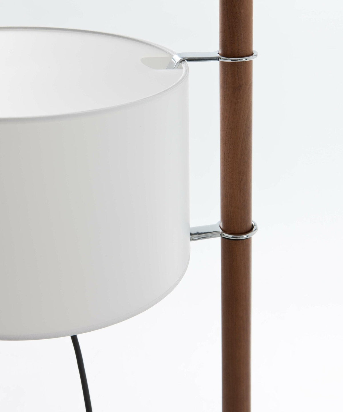 Jex Houten Stoffen vloerlamp