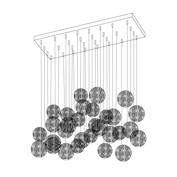 Orbwood Cluster hanglamp