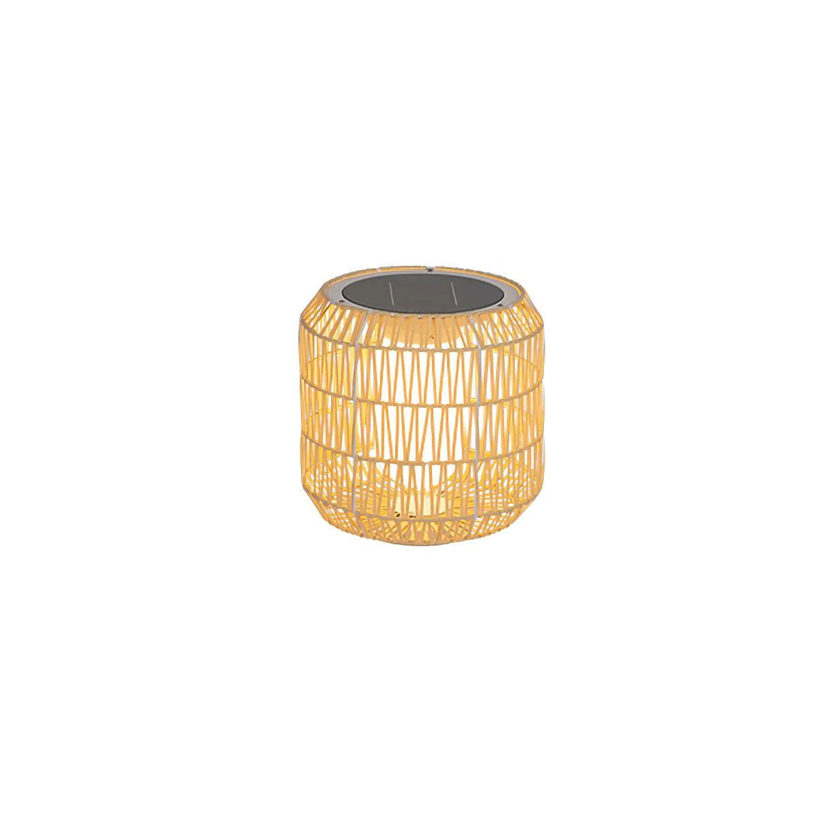 Woven rotan buitenwandlamp