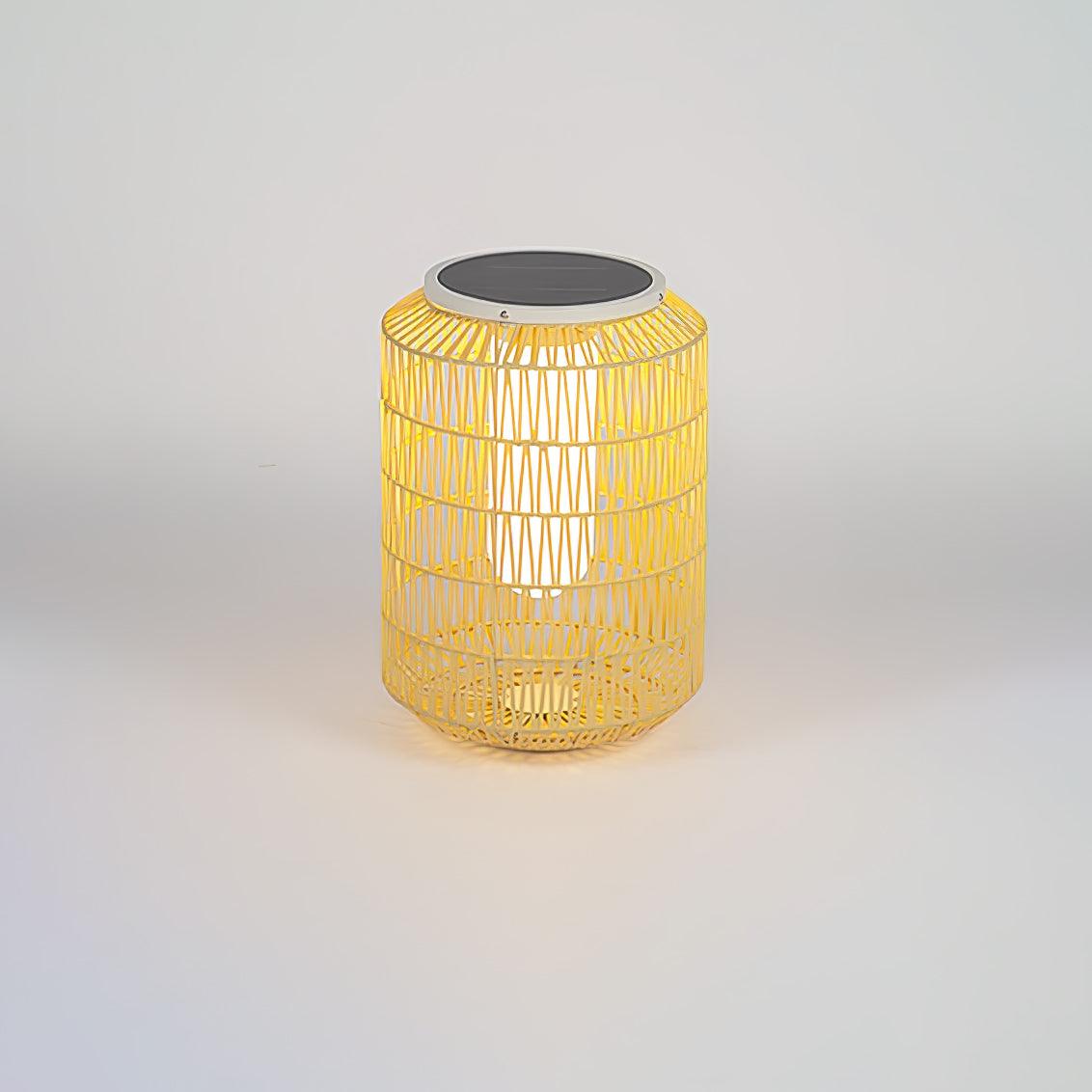 Woven rotan buitenwandlamp