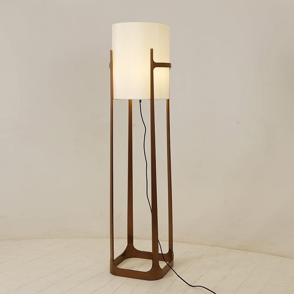 Mirinelle klassieke stoffen vloerlamp