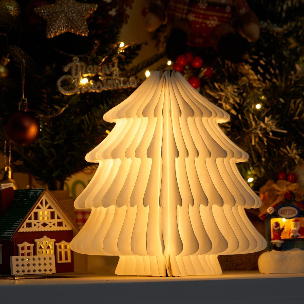 Xmas Tree Fold tafellamp