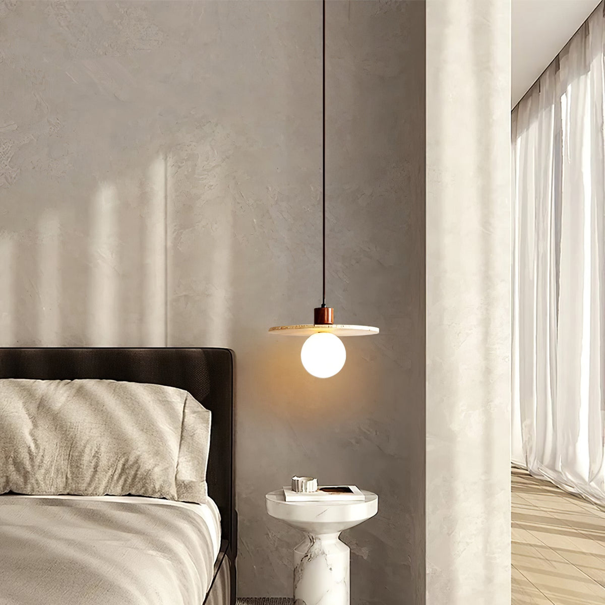 Seroaya travertin hanglamp Zes Stijl