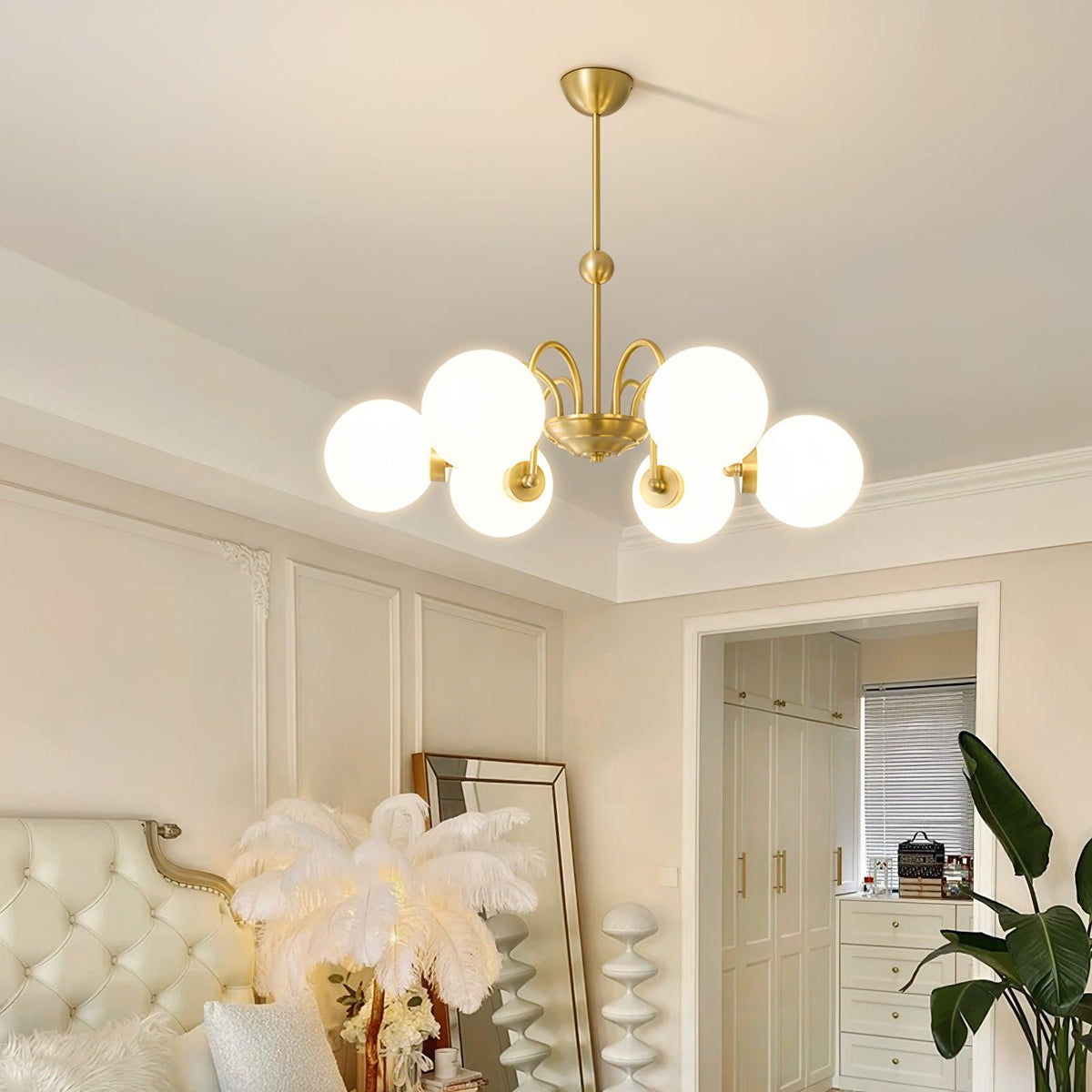 Lioruaine Kroonluchter met luxe glazen bolletjes