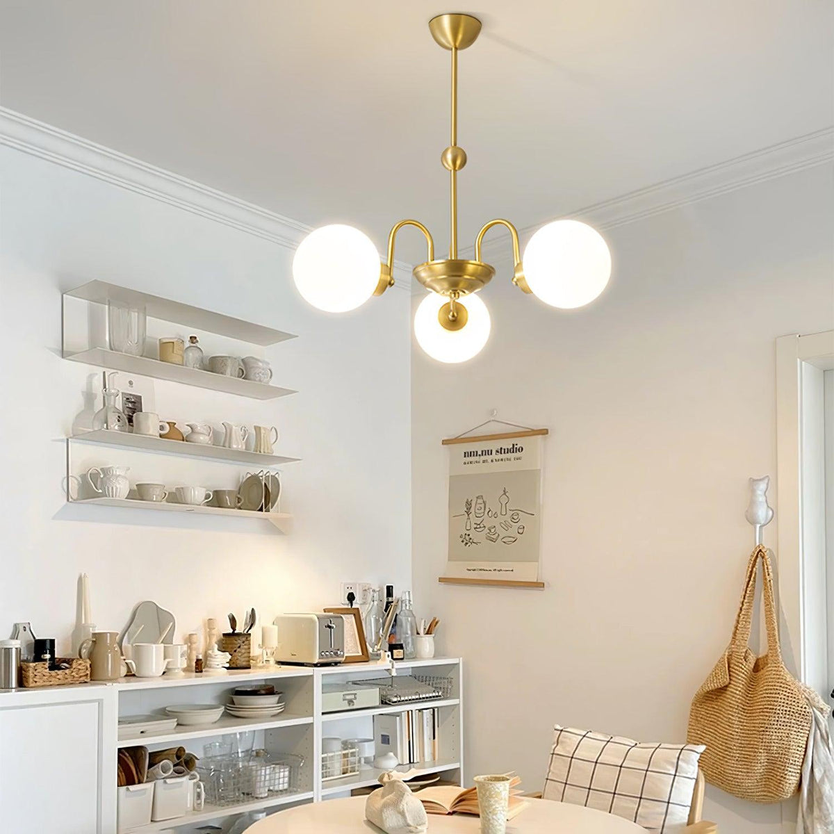 Lioruaine Kroonluchter met luxe glazen bolletjes