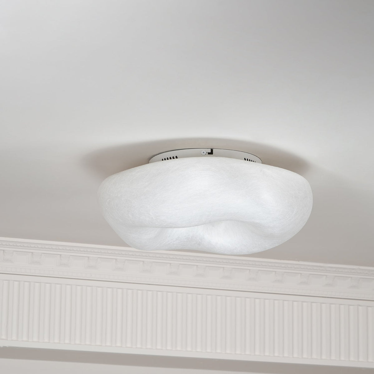 Calerelle plafondlamp met wolkenvorm zijde elegant