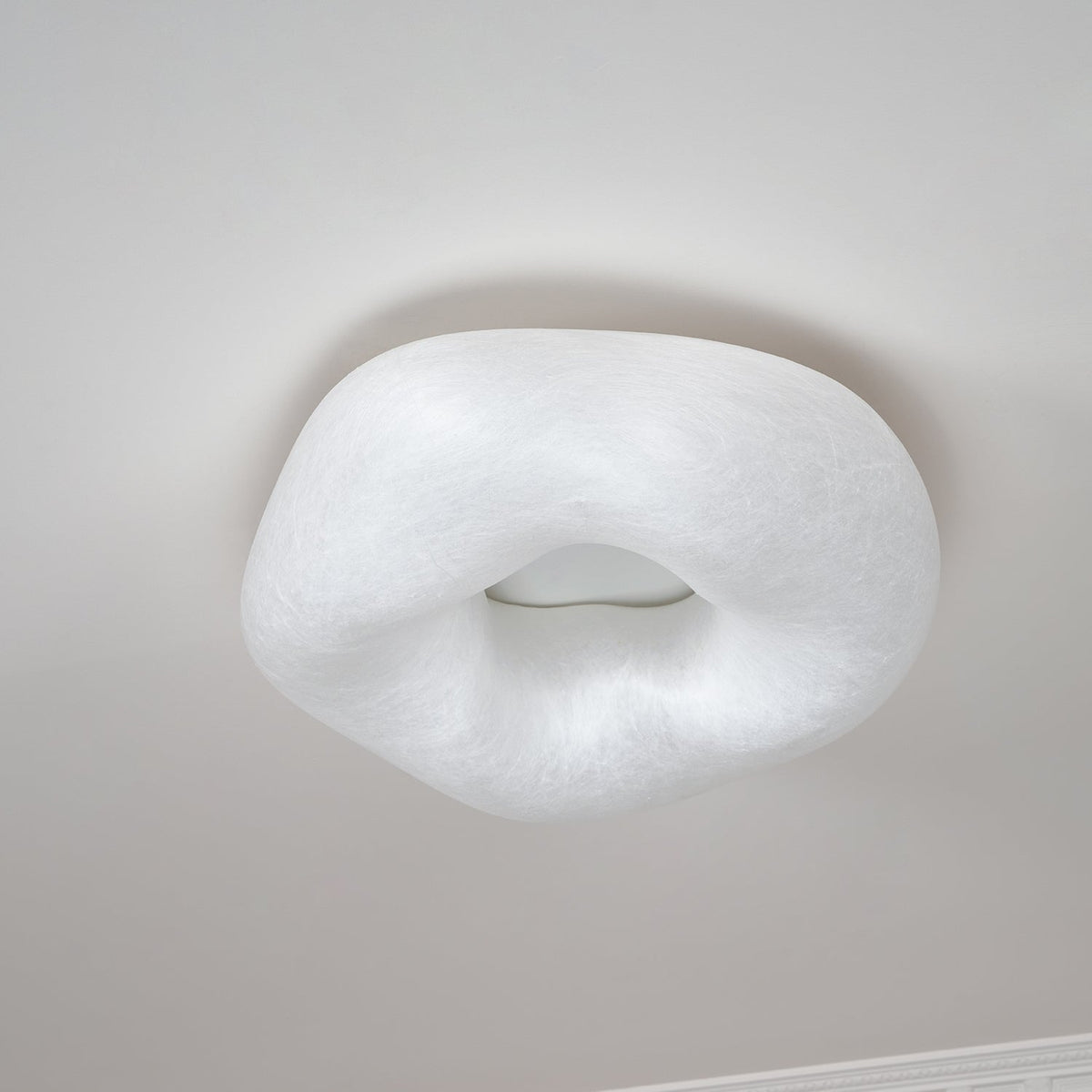 Calerelle plafondlamp met wolkenvorm zijde elegant