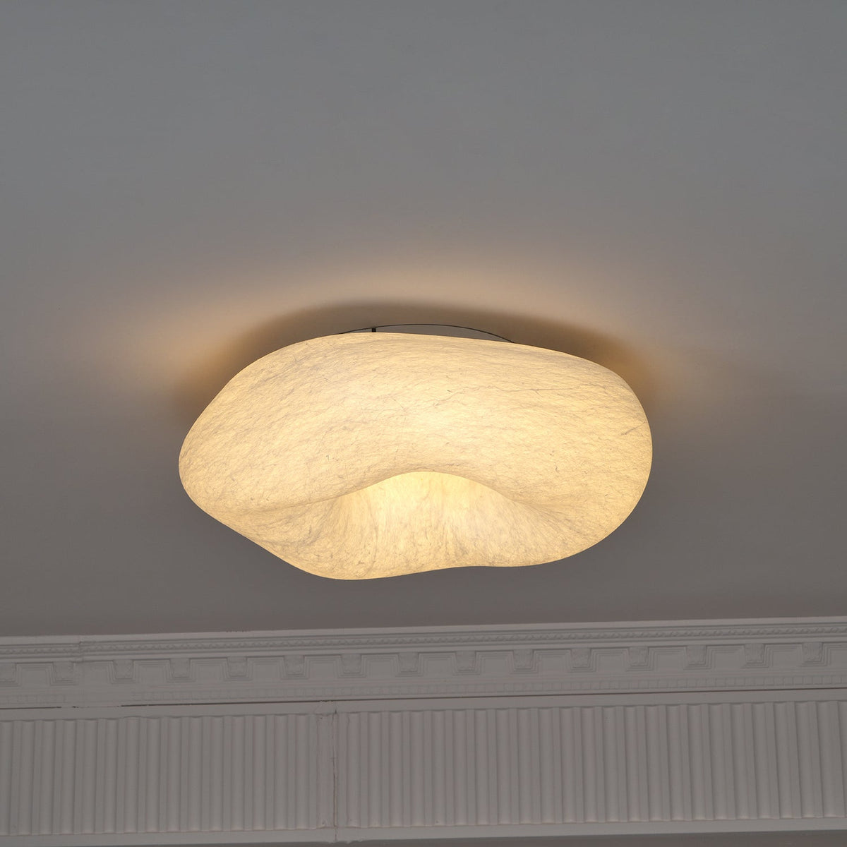 Calerelle plafondlamp met wolkenvorm zijde elegant