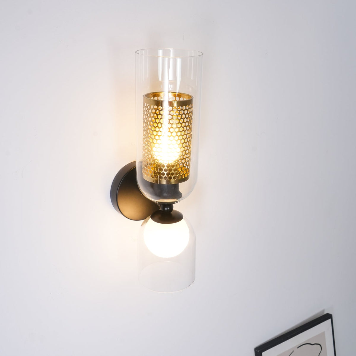 Alvynan Premium Noordse kunst glas wandlamp