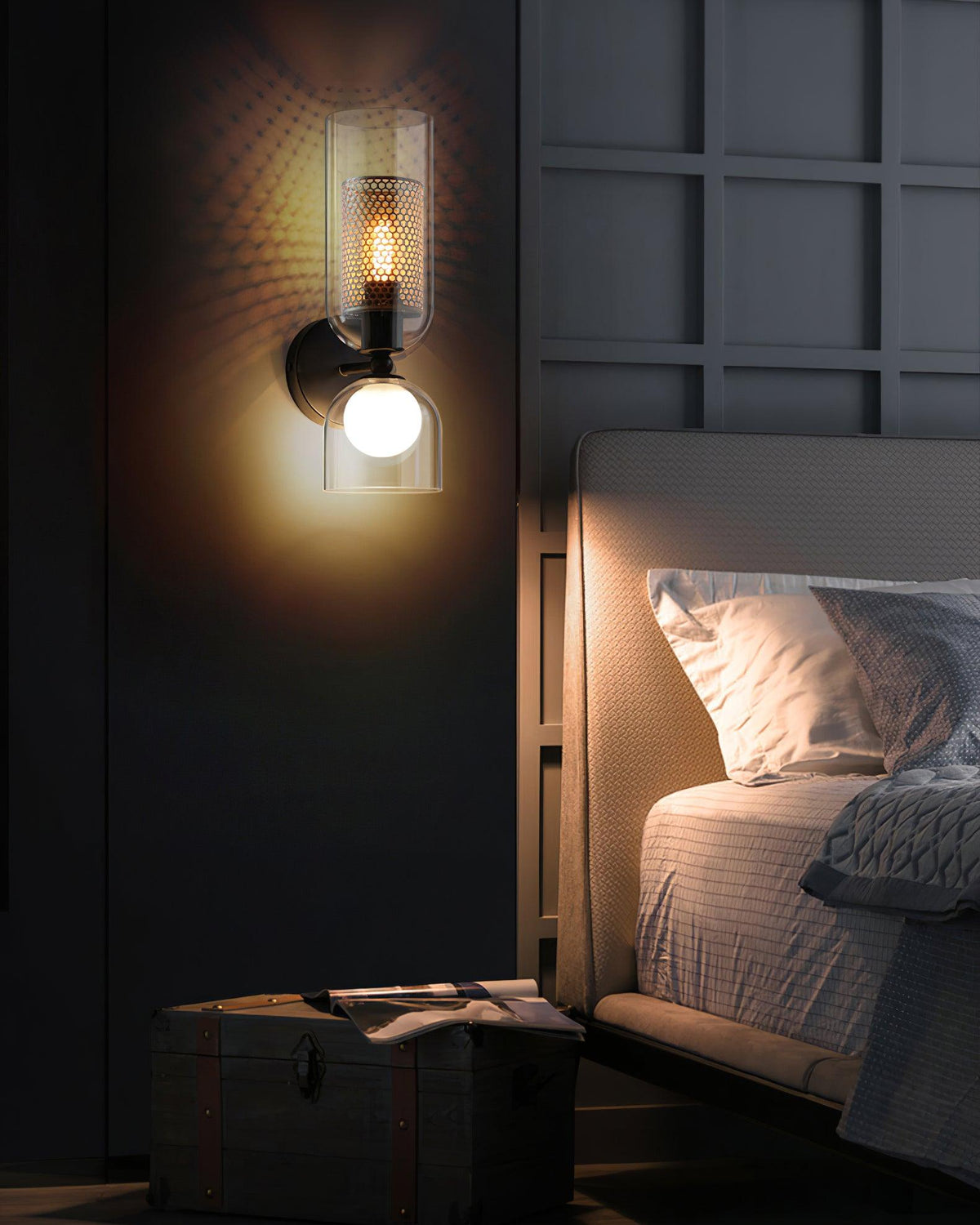 Alvynan Premium Noordse kunst glas wandlamp