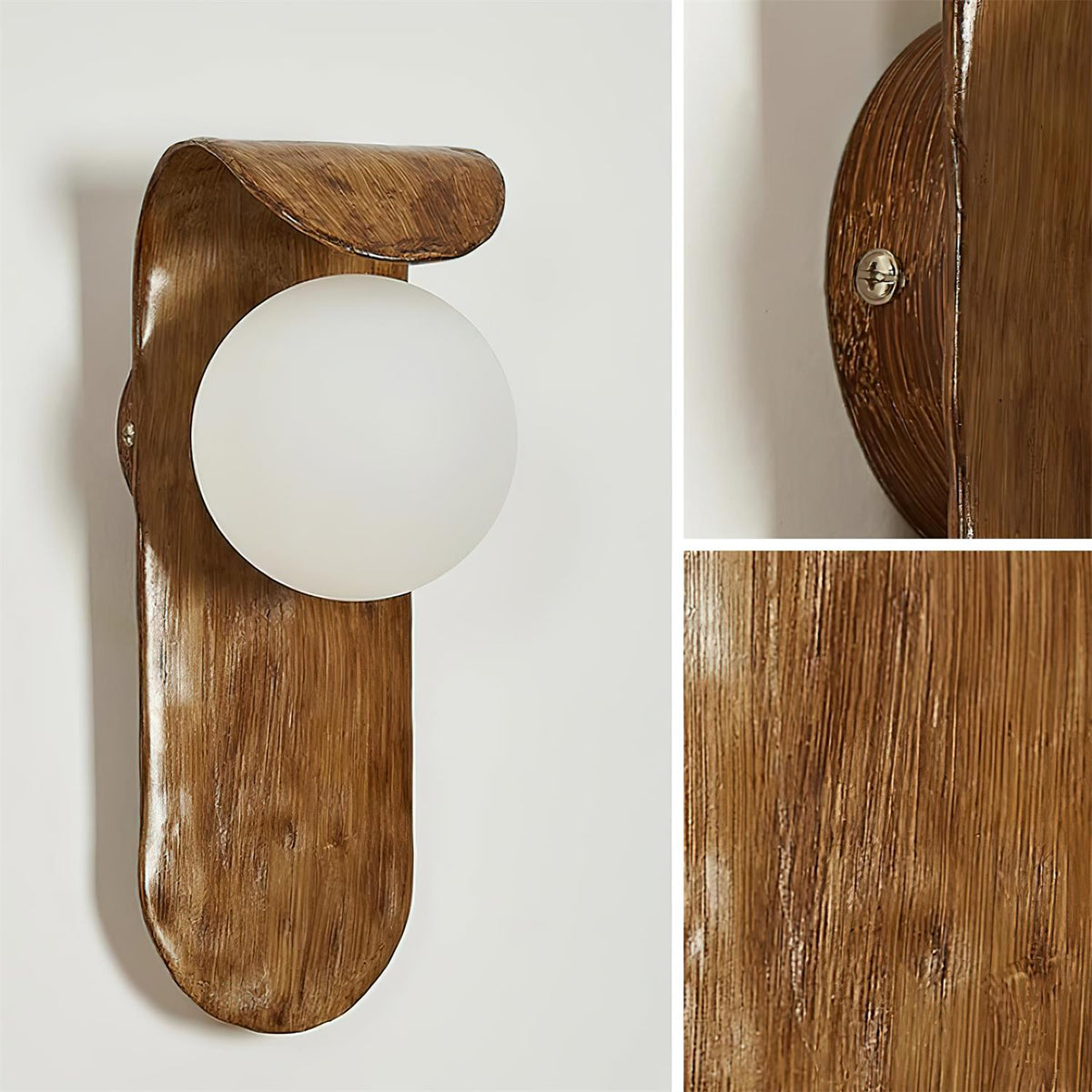 Gavino wandlamp van hout