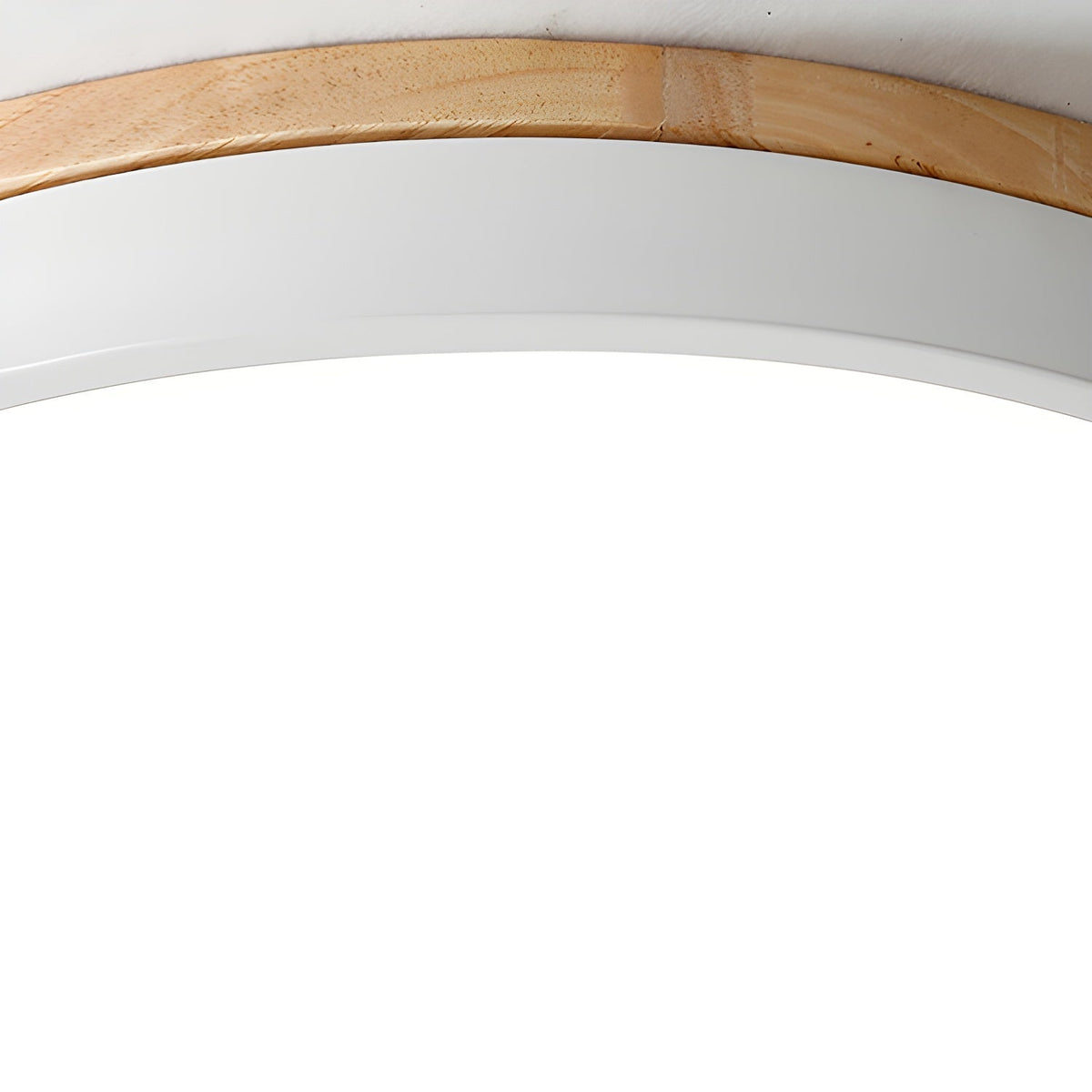 Mireth Plafondlamp Rond Hout Grijs modern Minimalistisch