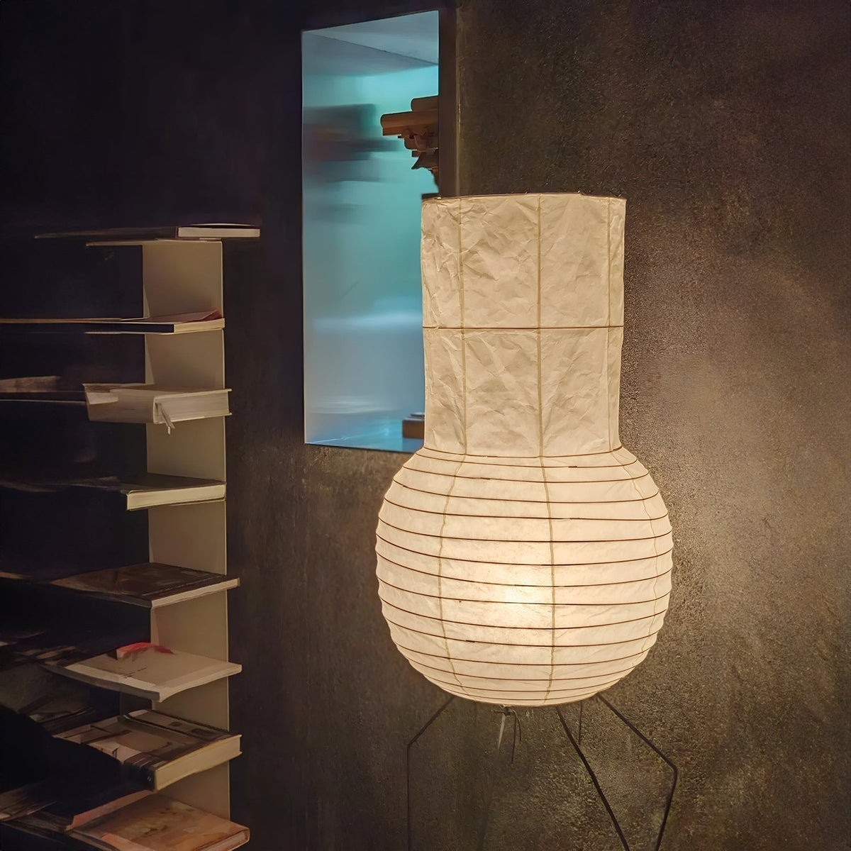 Brandy Vintage tafellamp met Rijstpapier