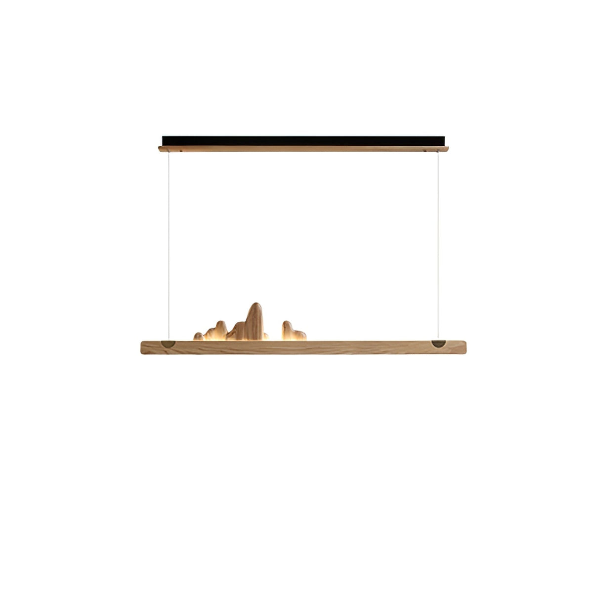 Elvaaine Moderne hanglamp van walnoothout