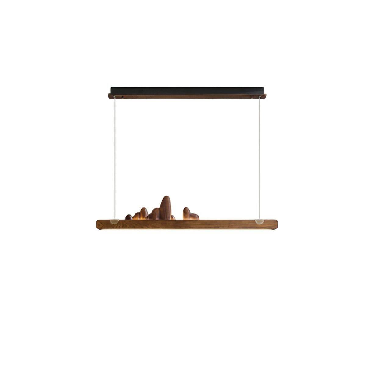 Elvaaine Moderne hanglamp van walnoothout