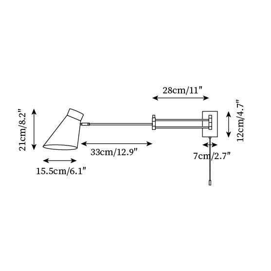 Avenisine wandlamp