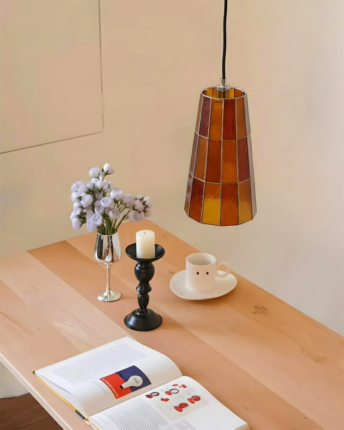 Lanviro hanglamp met glazen kap